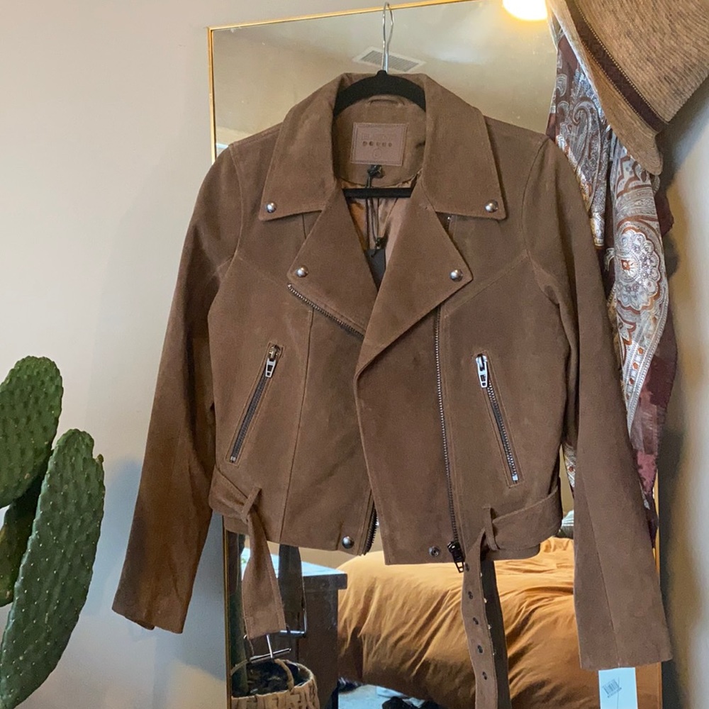 BlankNYC Suede Moto Jacket - Small